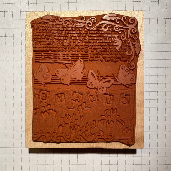 « Collage Create » Wood Mounted Rubber Stamp by Hero Arts - Picture 3 of 7